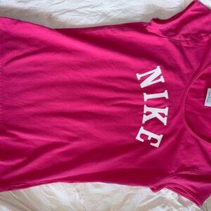 Nike Fuchsia Tee with White Logo
